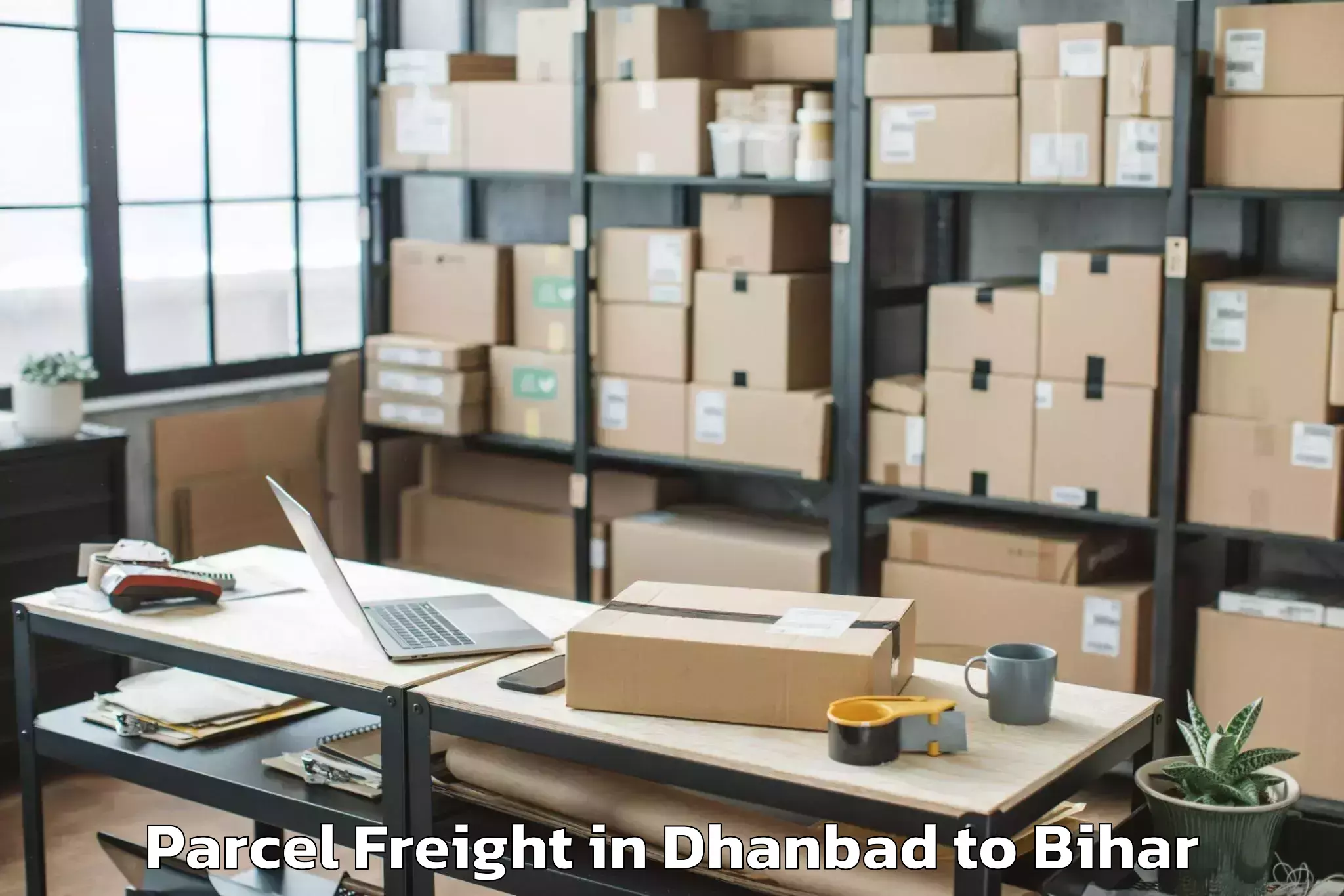 Discover Dhanbad to Chanakya National Law Universi Parcel Freight